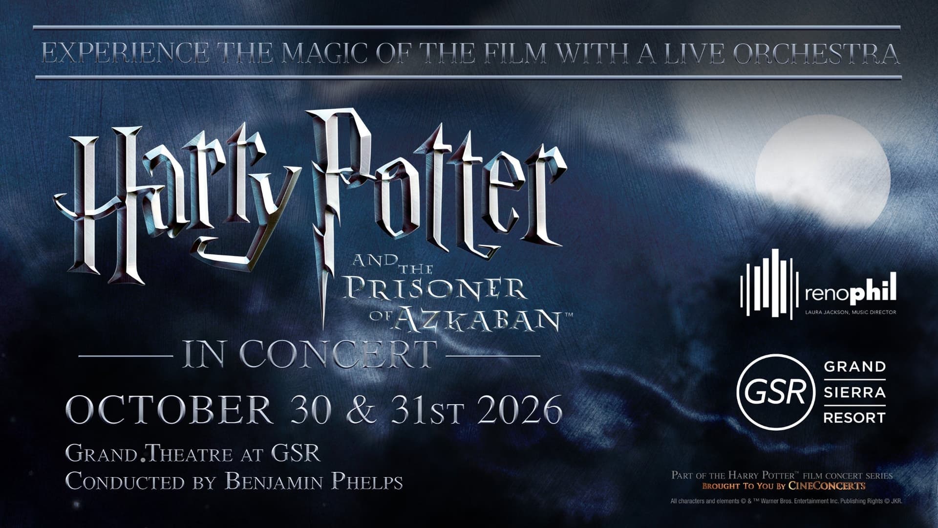 Harry Potter & The Prisoner Of Azkaban In Concert W/ The Reno Phil Harry Potter & The Prisoner Of Azkaban In Concert W/ The Reno Phil