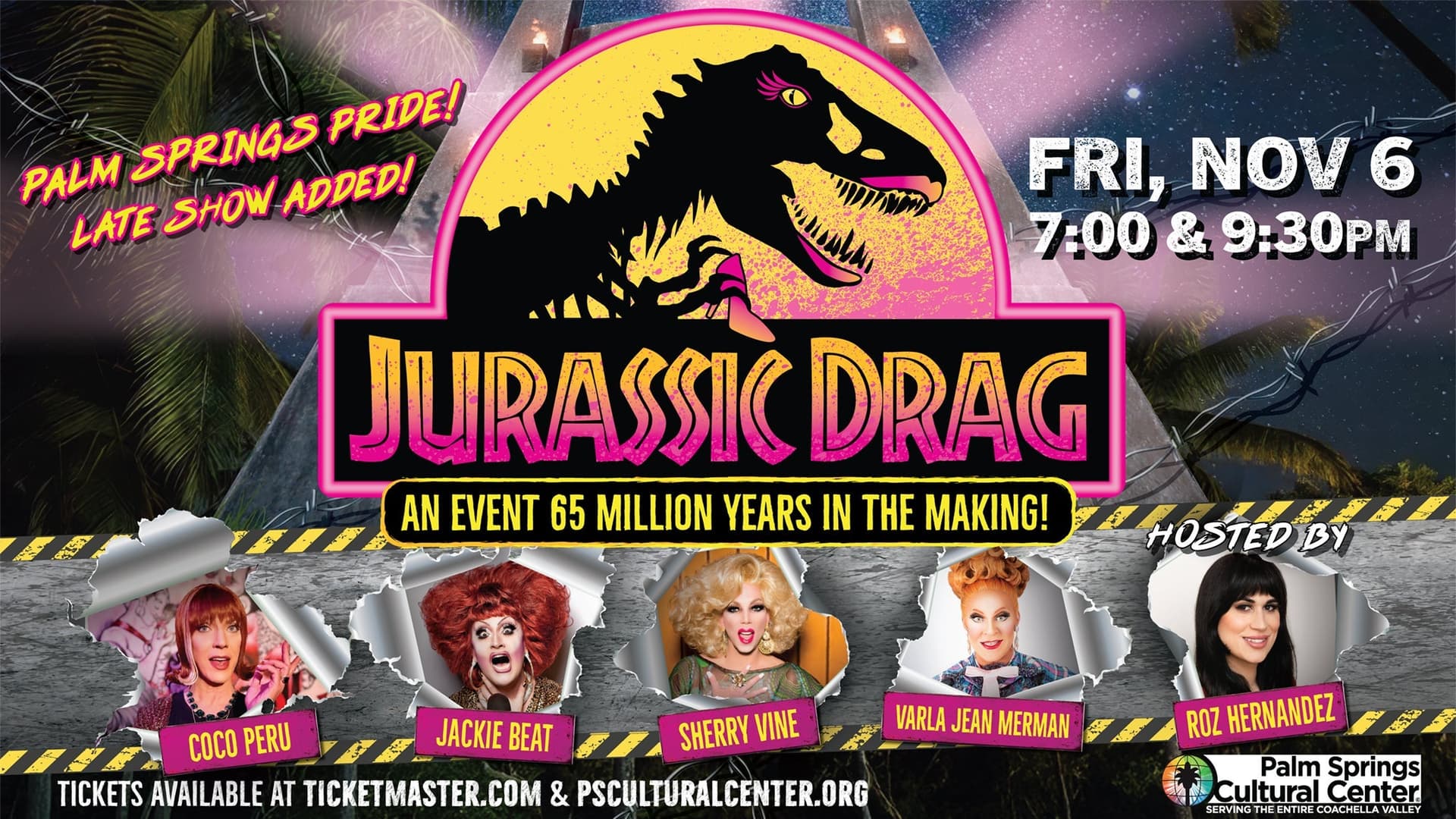 JURASSIC DRAG: Coco Peru, Jackie Beat, Sherry Vine, Varla Jean Merman JURASSIC DRAG: Coco Peru, Jackie Beat, Sherry Vine, Varla Jean Merman