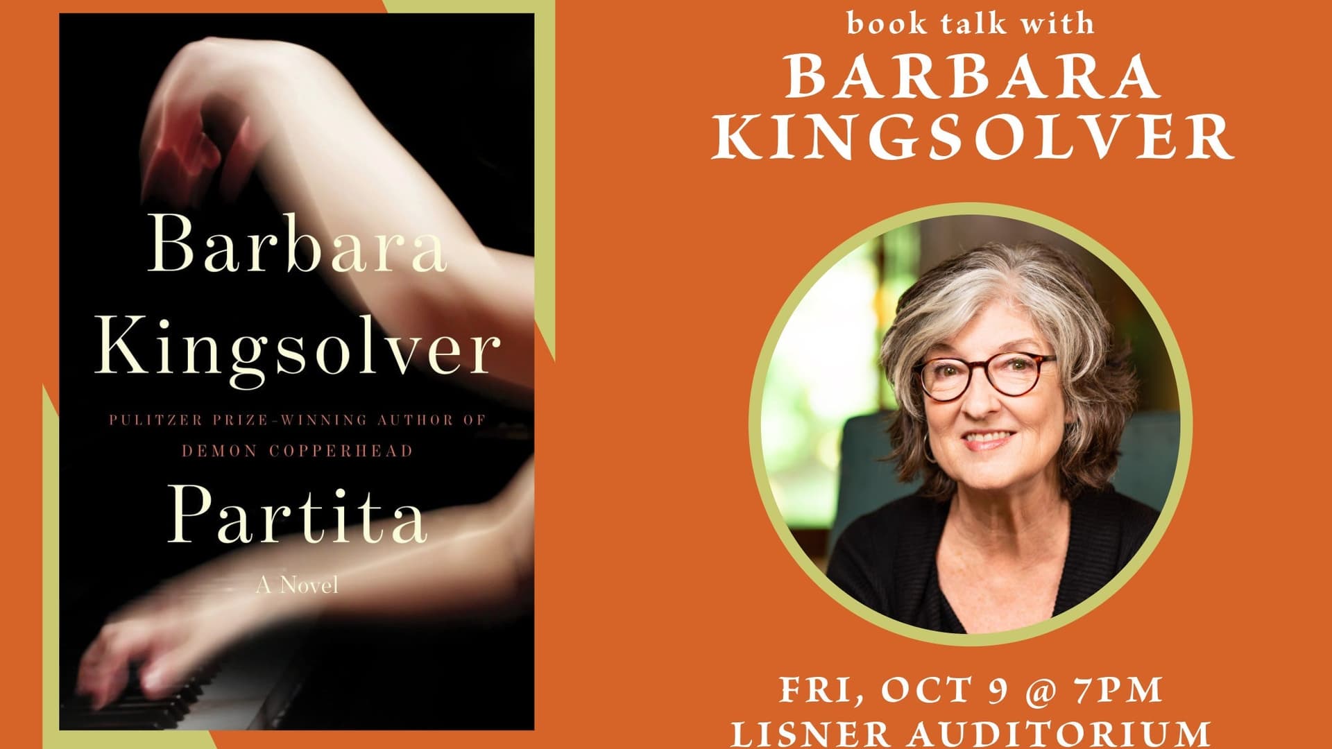 Politics & Prose and GW Present: Barbara Kingsolver | Partita Politics & Prose and GW Present: Barbara Kingsolver | Partita