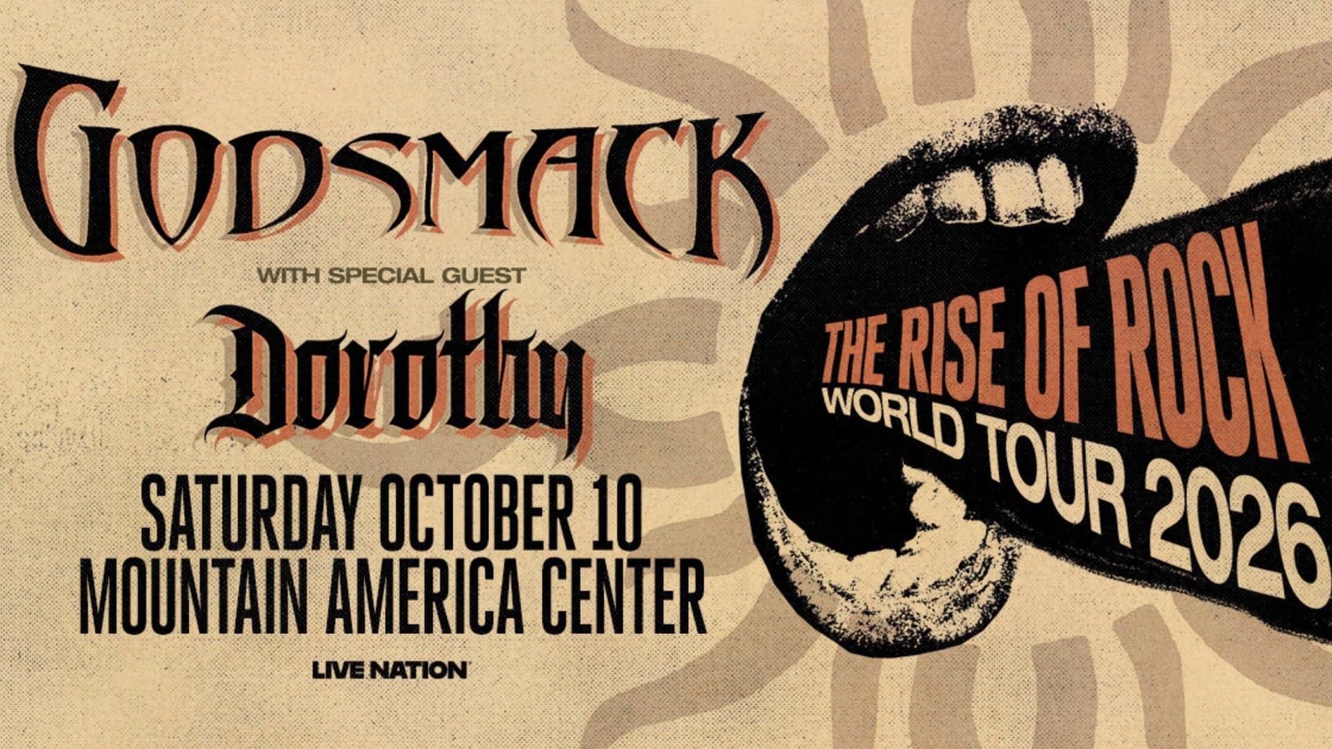 Godsmack- The Rise of Rock World Tour 2026 Godsmack- The Rise of Rock World Tour 2026