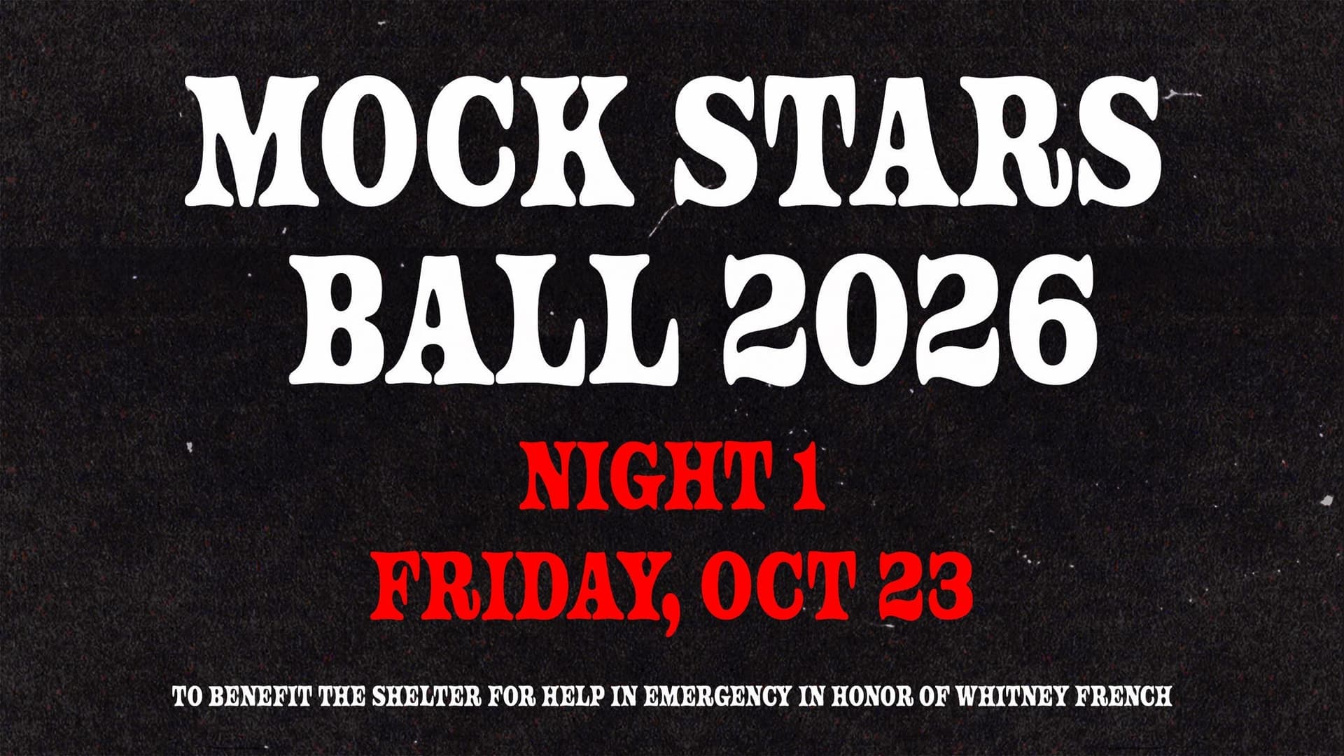 MOCK STAR'S BALL 2026! MOCK STAR'S BALL 2026!
