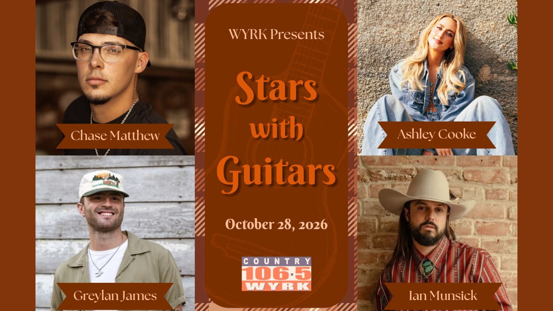 WYRK Stars with Guitars Fall Acoustic Concert WYRK Stars with Guitars Fall Acoustic Concert