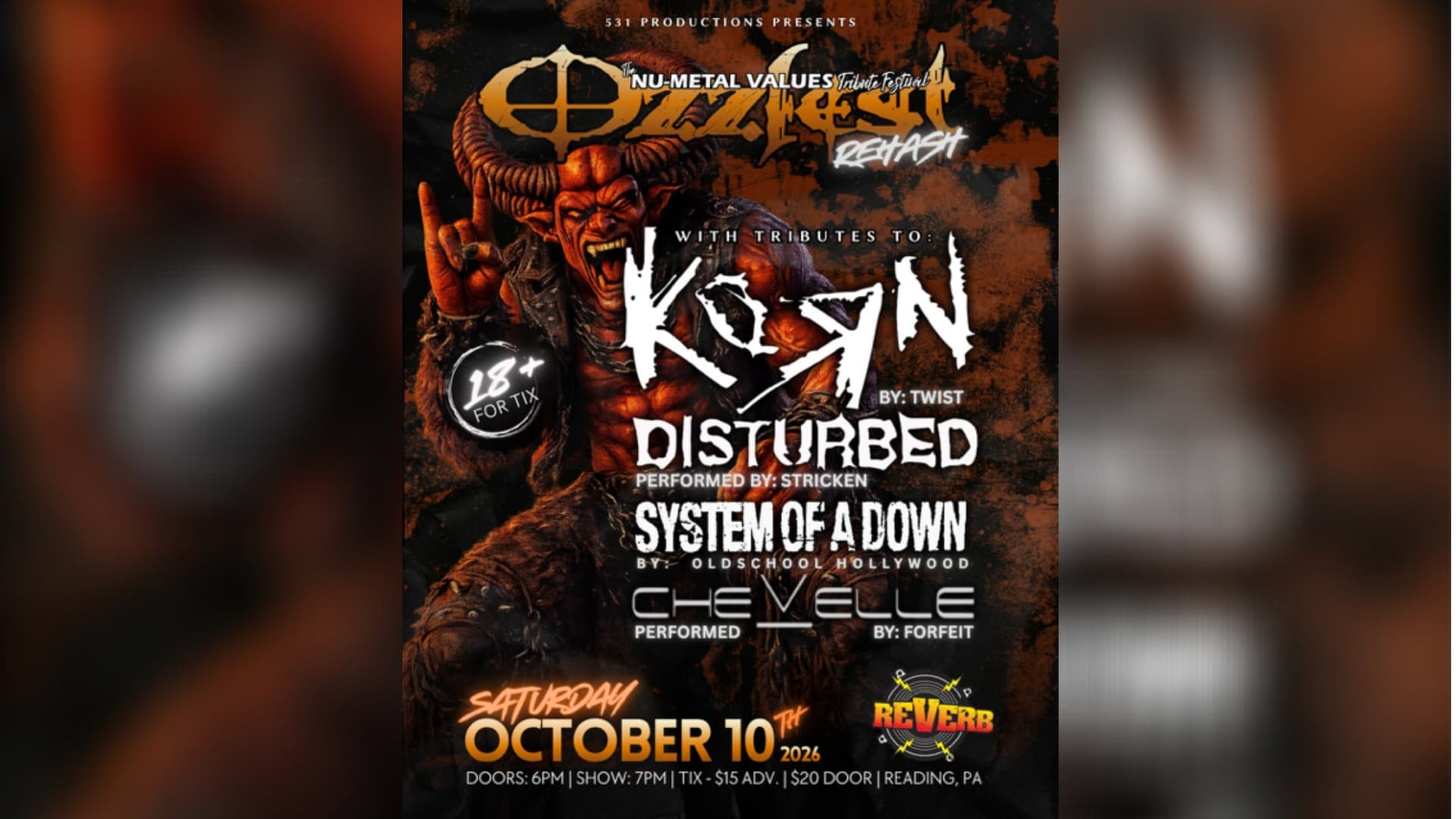 The Nu-Metal Values Tribute Festival: Ozzfest Rehash The Nu-Metal Values Tribute Festival: Ozzfest Rehash