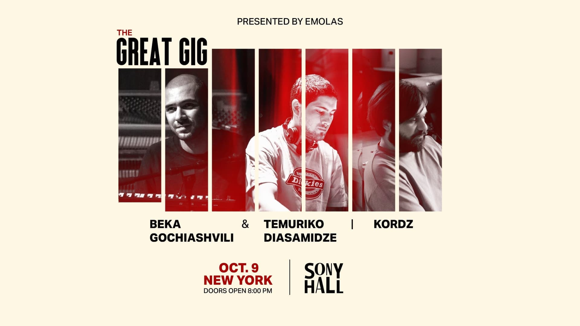 The Great Gig - Beka Gochiashvili, Temuriko Diasamidze, and KORDZ The Great Gig - Beka Gochiashvili, Temuriko Diasamidze, and KORDZ